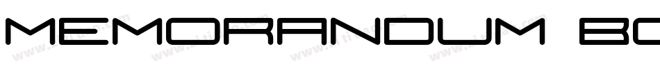 Memorandum Bold字体转换